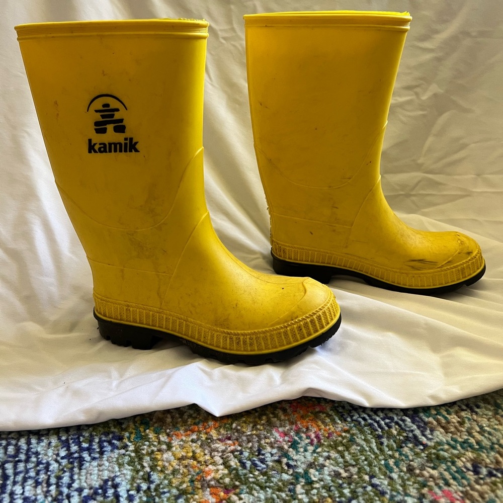 Kamik rain boots kids 12